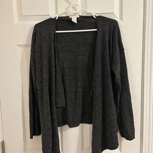 H&M Dark Gray Open Cardigan